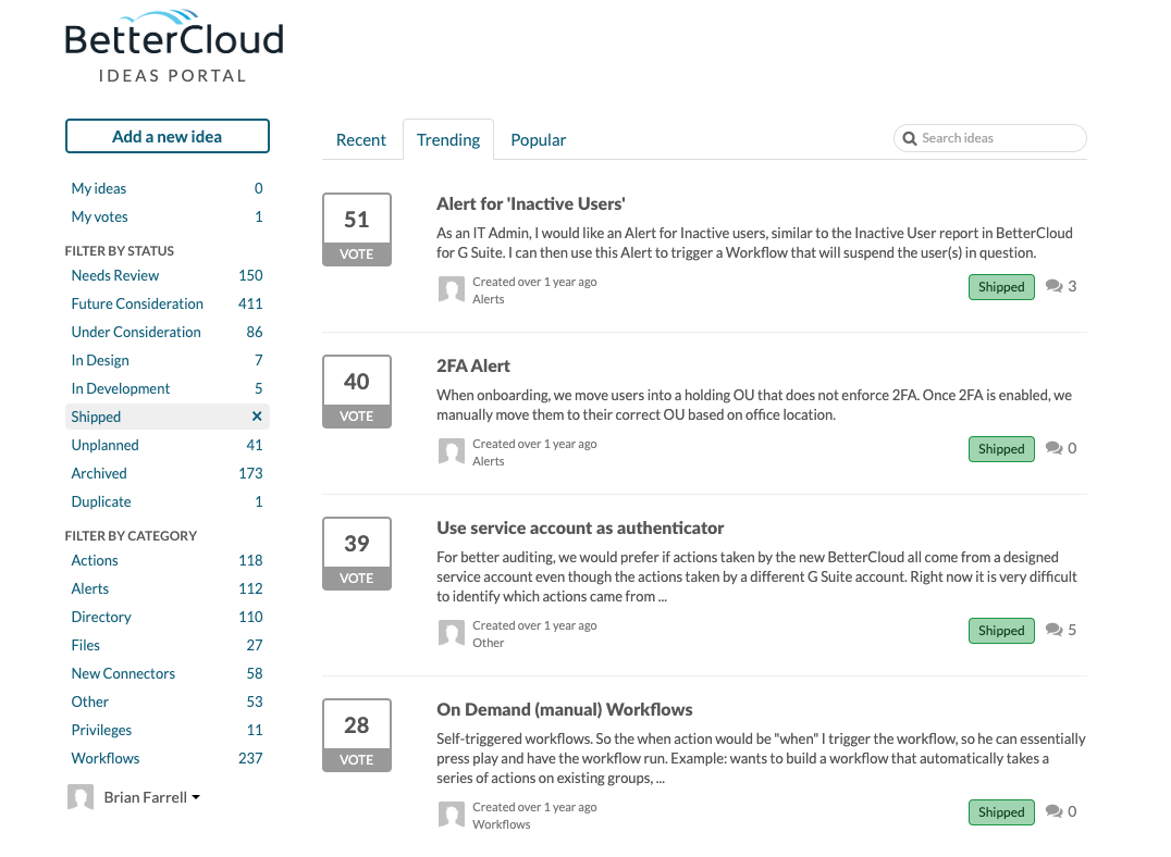Ways We Use BetterCloud for Offboarding Aha!