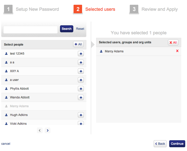 Adding a user to a password policy in Google Apps