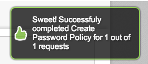 New Password policy
