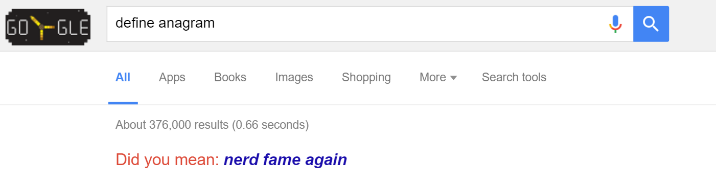 Google define anagram - BetterCloud