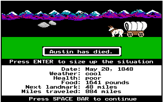 Oregon Trail screenshot - BetterCloud