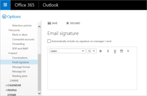 how do you create a signature in outlook