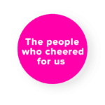 people cheered
