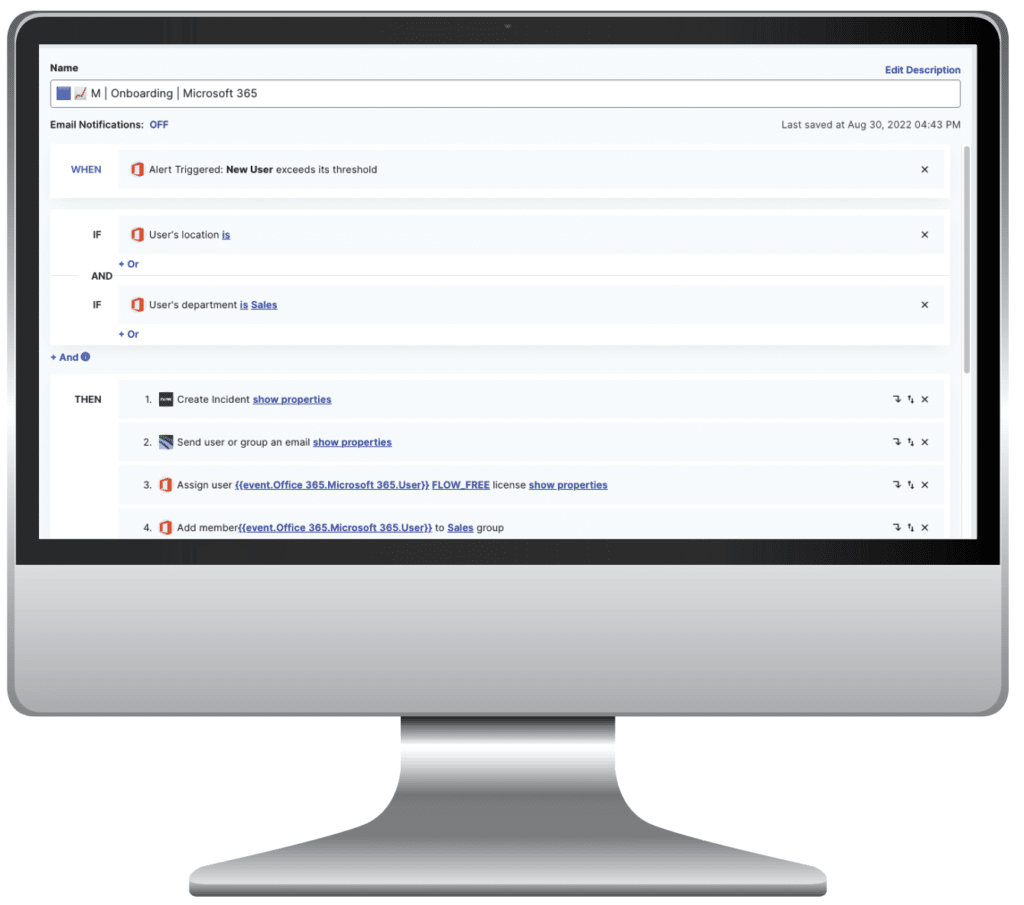 Image of an onboarding workflow