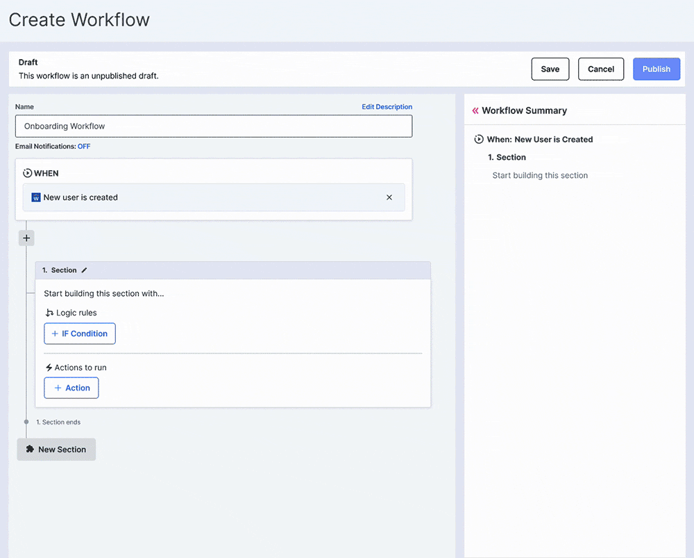 If/ Else Branching Workflow