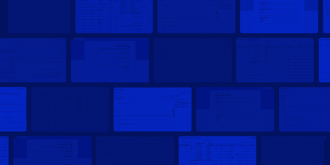 Multiple screenshots tinted blue