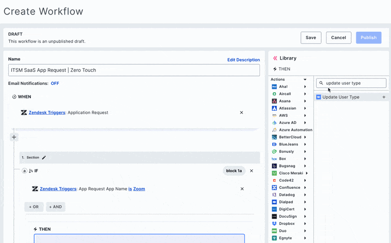 Customize the flow for each application