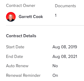 BetterCloud Track Contract Owner Dashboard