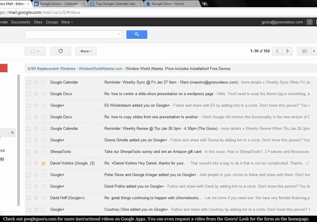 google circles in gmail