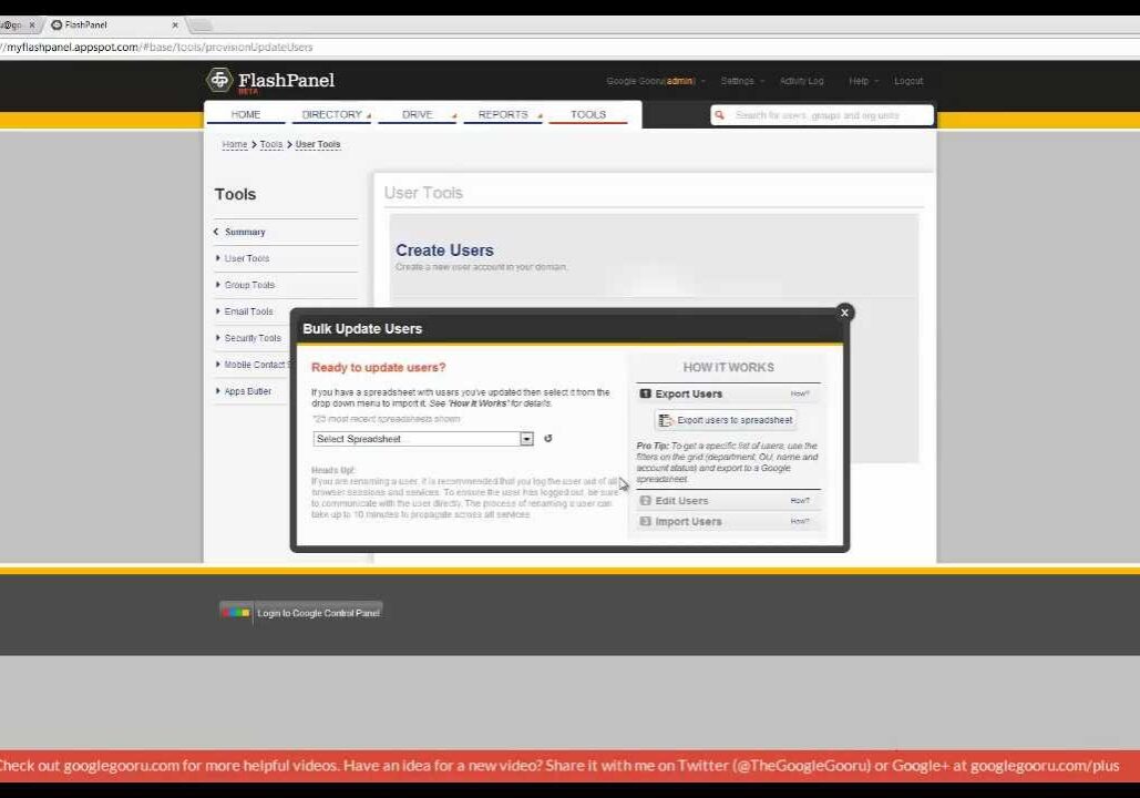 how to update your directory in bulk using flashpanel how to update your directory in bulk using flashpanel