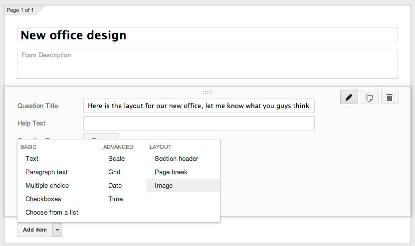 Create Form View