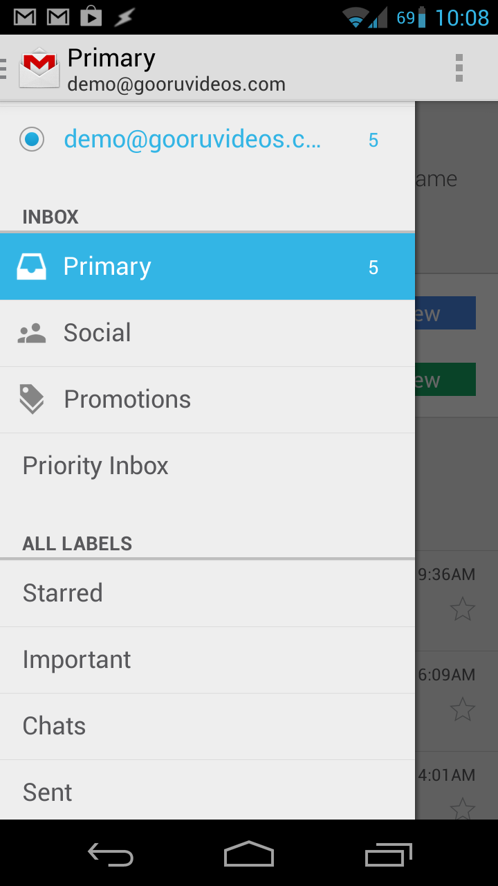 New Tabbed Interface for Android