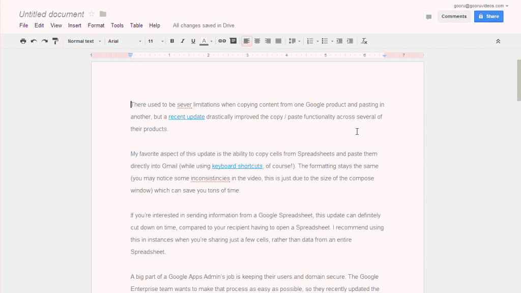 spell check a google doc