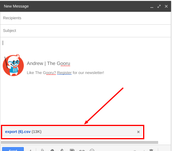 Google Drive file as a Gmail attachment 2