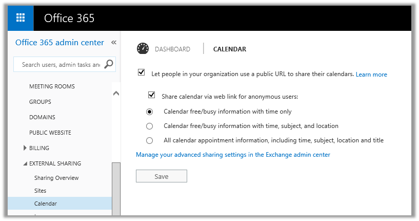 How to Set Calendar Sharing Permissions in the Admin Center - BetterCloud