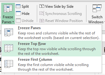 how to select freeze panes in excel not working