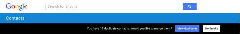 merge duplicate contacts