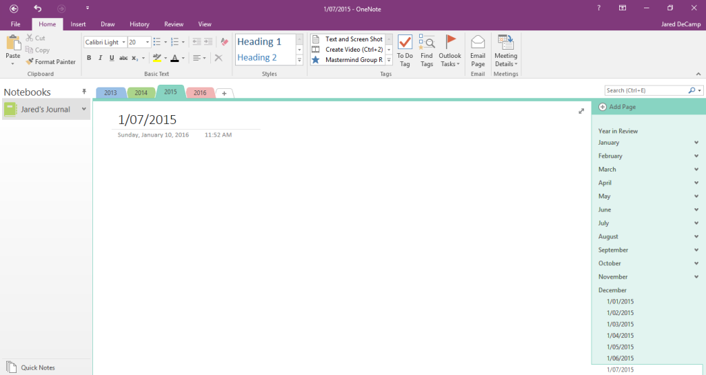 onenote notebook templates