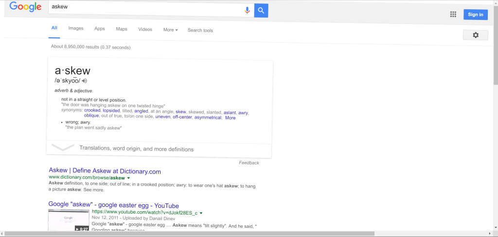 Askew screenshot