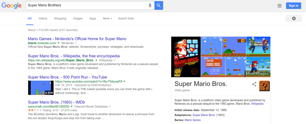 Super Mario Bros screenshot