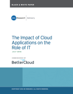 The Impact of Cloud Applications on the Role of IT