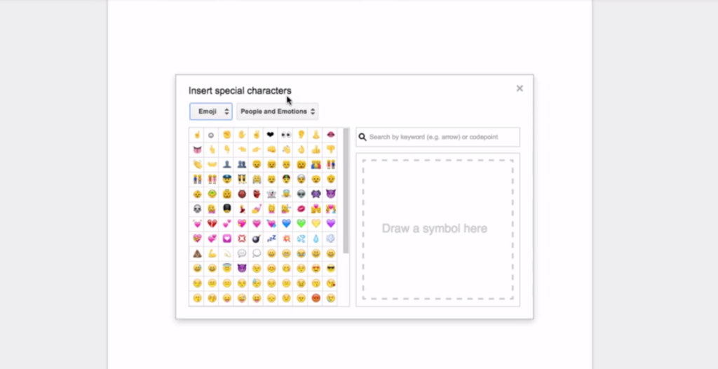 Emoji screenshot
