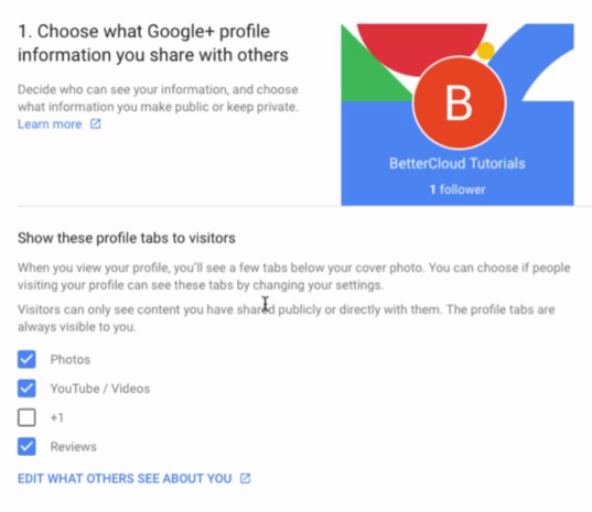 Google Apps Privacy checkup 3