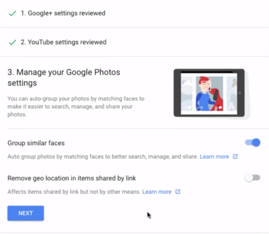 Google Apps Privacy checkup 7
