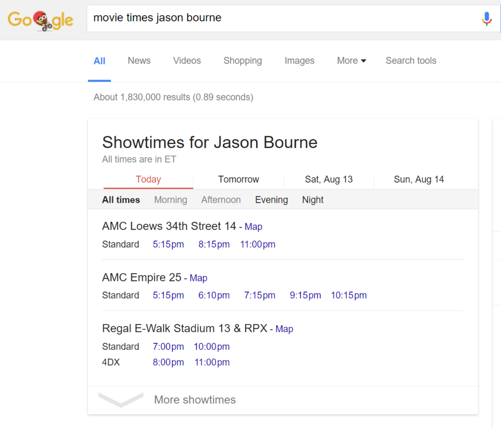 movie times jason bourne
