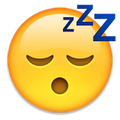 sleepy face emoji