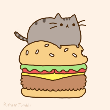pusheen-burger