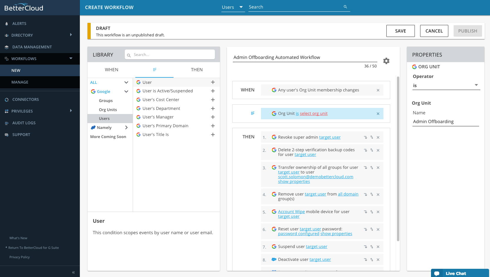 Automated Admin Offboarding Workflow
