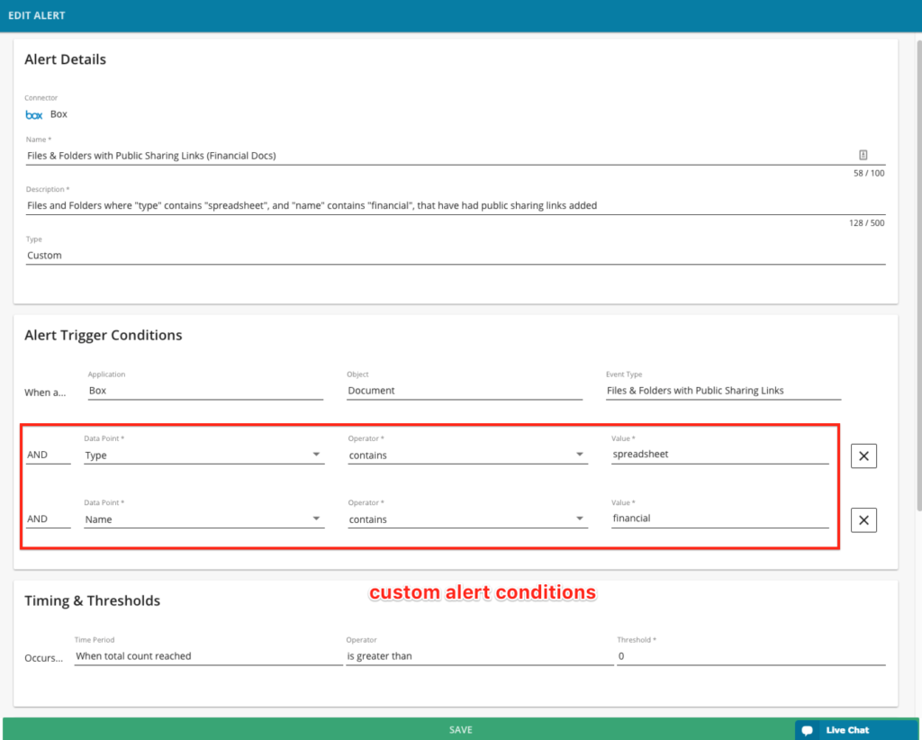 BetterCloud Advanced Alerts - Box Files Shared Publicly