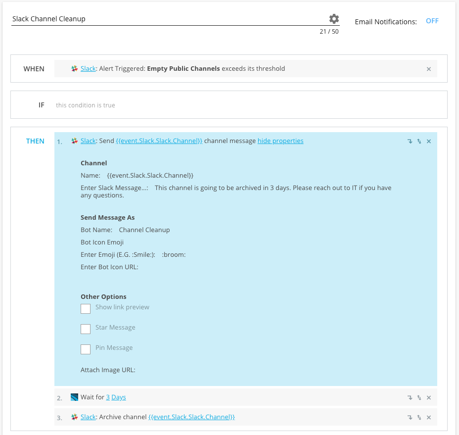 clean install slack